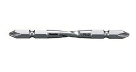 (マキタ) ツイスト・トーションビット マグネット付き A-59570 先端形状NO.2 +(プラス) 両頭 長さ90mm 梱包数3 makita ネコポス可 ●