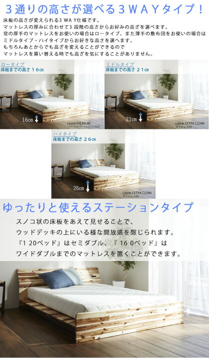 楽天市場】ベッド ワイドダブルベッド ベッドフレーム 寝具 おしゃれ 