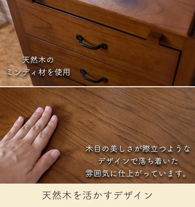 楽天市場】ティンバー ライティングチェスト PM-317デスク 