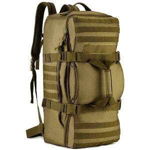 【送料無料】60L 大容量 3WAY 選べる4色 迷彩 多ポケット 撥水耐震 海外旅行 長期旅行 登山に最適 多機能 アルパインパック ミリタリー リュックサック アウトドア バックパック 大型旅行バッ