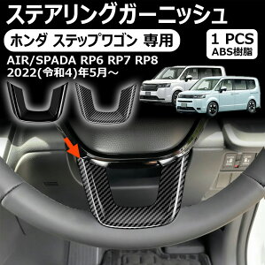 【ホンダ ステップワゴン 専用】ステアリングガーニッシュ ステアリングパネル 室内インテリアパネル ドレスアップ アクセサリー インテリアパネル 車種専用設計 内装パーツ カーパーツ