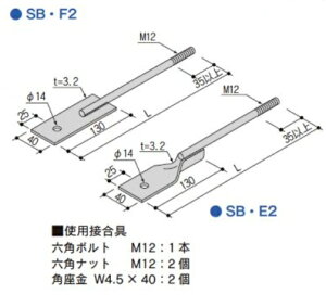 Z�H�q�{���g SB�EF2 M12×340mm�i1�{�j