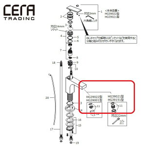 CERA�@HG95282�@�G�A���[�^�[�yHG39022/HG39001/HG39021/HG39151 �p�z �Z���g���[�f�B���O �ˁZ