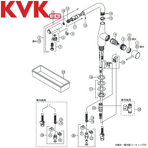 KVK Z352150HHS 水栓部品 シャワーヘッド(撥水加工) 白 KM6101ECC4HS用 λ