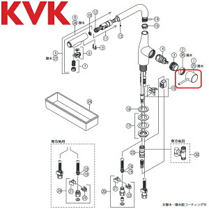 KVK Z422878HD 水栓部材 レバーハンドル 白 KM6101ECC4・KM6101ZECC4・KM6101ZECC4HS用 λ