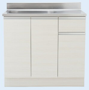 アイオ産業 KW-H900L  H85cm 流し台 シンク:左(L) 間口900mm 【1都3県の一部 送料無料】