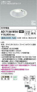 �R�C�Y�~�Ɩ��@AD7138W50�@LED�h�J�_�E�� ��