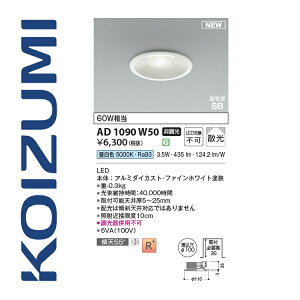 �R�C�Y�~�Ɩ��@AD1090W50�@�_�E�����C�g 100�� �����F 60W���� 3.5W�@��[Z]