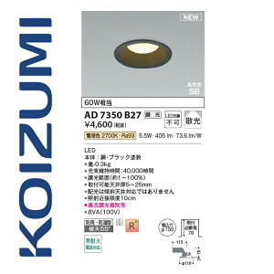 �R�C�Y�~�Ɩ��@AD7350B27�@�_�E�����C�g 100�� �d���F ���� 60W���� 5.5W�@��[Z]