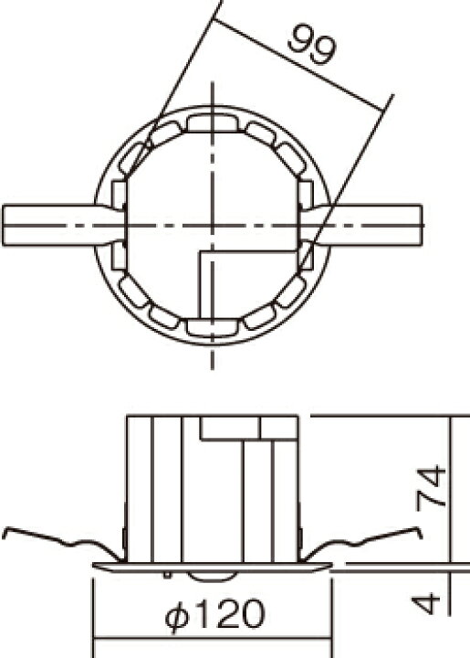 楽天市場】パナソニック NNFB93605C LED非常用照明器具 昼白色 天井埋 