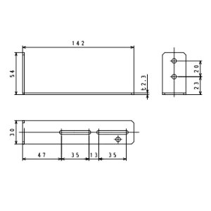 パーパス PB-88〔LP23〕 業務用給湯器部材 固定金具 ⇒□