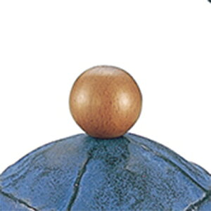 池永鉄工 鉄瓶くる・む グリーン・ブルー用木製つまみ