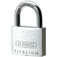 ABUS 南京錠 BP64TI/40KD タイタリウム製 40mm 鍵3本付防犯 軽量 高耐久 自動施錠 自転車 マウンテンバイ…