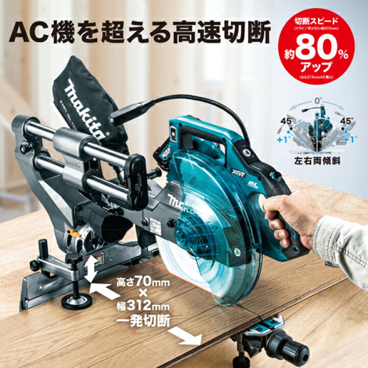 楽天市場】マキタ makita 216mm充電式スライドマルノコLS005GZ（本体 