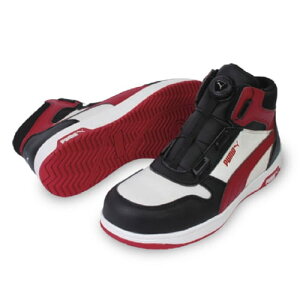 �yPUMA�z���S�CNo.63.212.0�i��/��/�ԁjFRONTCOURT DISC MID / HERITAGE �t�����g�R�[�g �u���b�N���z���C�g�����b�h �f�B�X�N �~�b�h �Z�[�t�e�B�V���[�Y PUMA�v�[�} ���S�C ��ƌC ���S�X�j�[�J�[