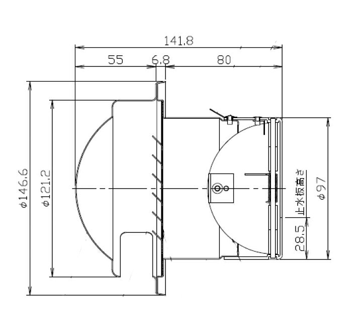 楽天市場】NASTA ナスタ KS-8860SHD ダンパー付 屋外換気口 ステンレス 