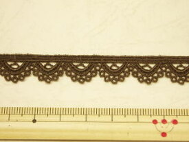ケミカルレース-こげ茶【10cm単位販売】CRH-116111BR【ネコポス便OK】