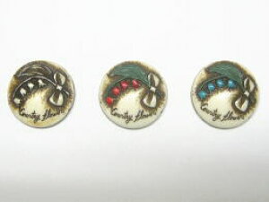 カントリーボタン【3個-200円】CBKI-1506【ネコポス便OK】