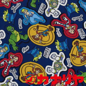 キャラクター BTS トイストーリー Disney ディズニー 普通地 中厚地 オックス プリント 綿 生地【メール便配送1.5mまで】 30cm(数量3)以上10cm単位からご注文ください。 入園入学準備 レッスン