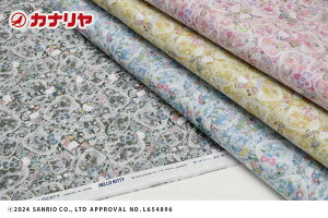 【LIBERTY FABRICS】リバティプリント タナローン 綿 Hello Kitty Necessities Bubble Dreams バブル・ドリームス サンリオ ハローキティ・ネセシティーズ Hello Kitty 50th Anniversary Vol. 2 Collection 24aw 【メール便3