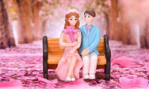 ミニ人形 結婚カップル 椅子セット ウエルカム テラリウム フィギュア ミニ人形 テラリウム コケリウム ジオラマ 箱庭 かわいい おしゃれ ワークショップパーツ 苔盆栽 苔玉 観葉植物 DIY