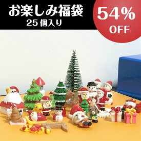 54％OFF お楽しみ福袋 福袋 クリスマス ミニ フィギュア ミニ クリスマスツリー サンタクロース ゆき 雪だるま パーティグッズ プレゼント 苔テラリウム アクアリウム