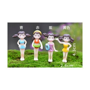 水着少女 お任せ1体 テラリウムフィギュア 人形 人間 ミニチュア ミニフィギュア ジオラマ コケリウム イベント テラリウムキット 苔盆栽