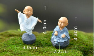 ミニ人形 お坊さん4体 テラリウム フィギュア ミニ人形 ドールハウス テラリウム コケリウム ジオラマ 箱庭 かわいい おしゃれ ワークショップパーツ 苔盆栽 苔玉 観葉植物 DIY