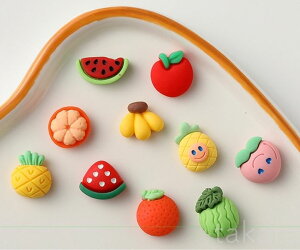 デコパーツ 果物 10個セット デコレーションパーツ デコ電 ハンドメイド アクセサリーパーツ ヘアピン ハンドメイド チャーム パーツ デコレーション カボション スマホケース 子供