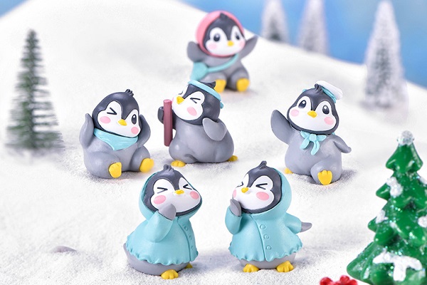楽天市場】動物フィギュア ペンギン6体 テラリウム フィギュア