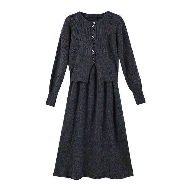 楽天市場】【10％OFF+300円OFFクーポン】ニットセットアップ 