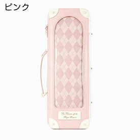 【10日限定10％OFFクーポン】アーガイル柄 英国風 1/4ドール ドールバッグ 痛バッグ クリア窓 4WAY リュック キャリーケース ドールケース 遮光板付き ぬいぐるみ 人形 お出かけ 収納 持ち運び 可愛い ブラウン ブルー ブラック ゴールド ピンク ネイビー ワインレッド