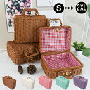 ＼マラソン300円OFFクーポン／【楽天1位】ピクニックバスケット バスケット 撮影 ピクニック ミニ かごバッグ ふた付…