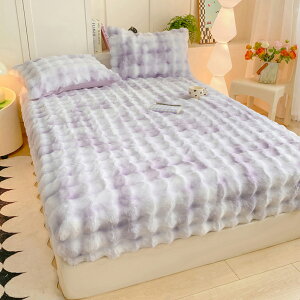 \新品12%OFFクーポン 11/3まで/ボックスシーツ 冬 もこもこ ふわふわ 秋冬 一体型敷きパッド フランネル生地 タイダイ柄 癒し 敷きパッド シングル セミダブル ベッドカバー BOXシーツ ベッ