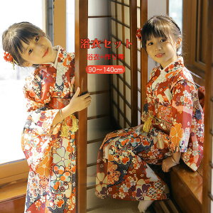 椿 赤 レッド 浴衣 浴衣+作り帯 2点セット 子供 女の子 赤 浴衣 夏祭り お祭り 紅葉狩り 桜 緋色 お祭り 文化祭 可愛い 花見 ジュニア 盆踊り 花火大会 浴衣ドレス 可愛い キッズ 子供 ベビー