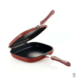 【全品5%ポイント】両面 焼き フライパン ホットクッカーグルメパン 底が平らな両面スキレット 両面焼き フライパン 両面フライパン 両面焼きグリルパン