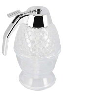 【全品5%ポイント】ハニーディスペンサー 受皿式 ガラス 調味料入れ ドレッシングボトル 容器 はちみつ …