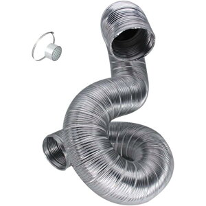 フレキシブルホース ダクトホース 換気用ホース 100%アルミ製 蛇腹ダクト 耐熱 防水 換気パイプ 伸縮自在 排気ホース 排気ダクト 送風機用ダクト 集塵機 ホース