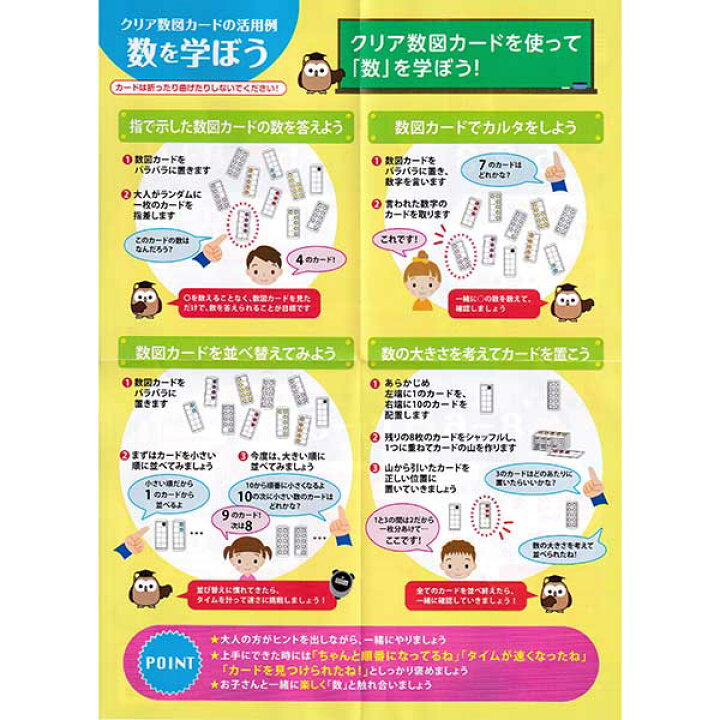 楽天市場 ダイワ新田教材 クリア数図カード 40セット 算数 小1 幼児 教育 Miicha