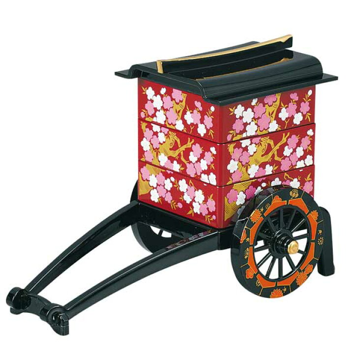 楽天市場】≪大辻漆器≫ミニ御所車三段小物入 全3柄【記念品 ギフト 