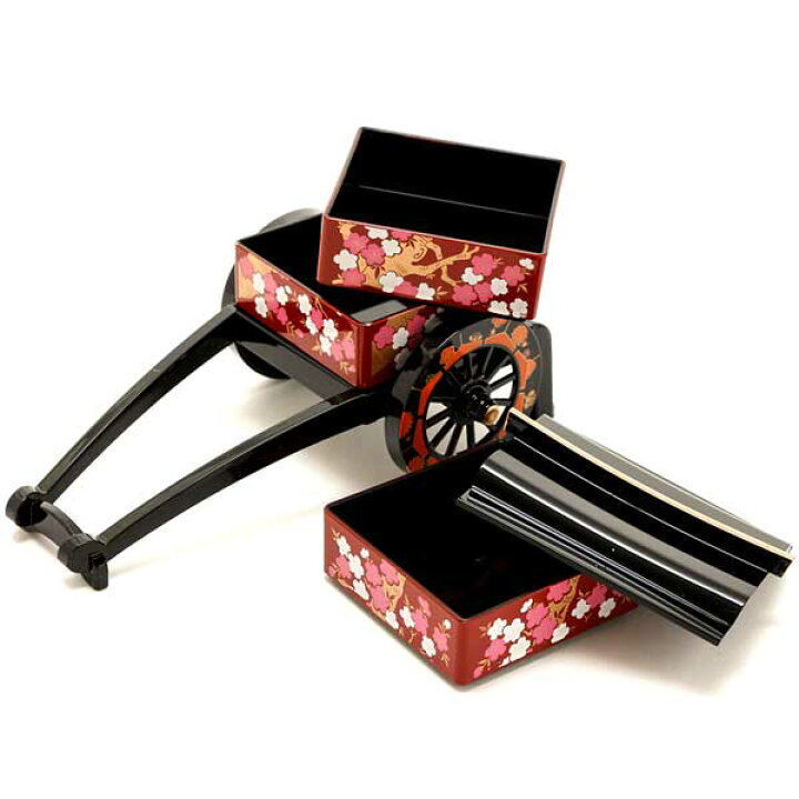 楽天市場】≪大辻漆器≫ミニ御所車三段小物入 全3柄【記念品 ギフト 