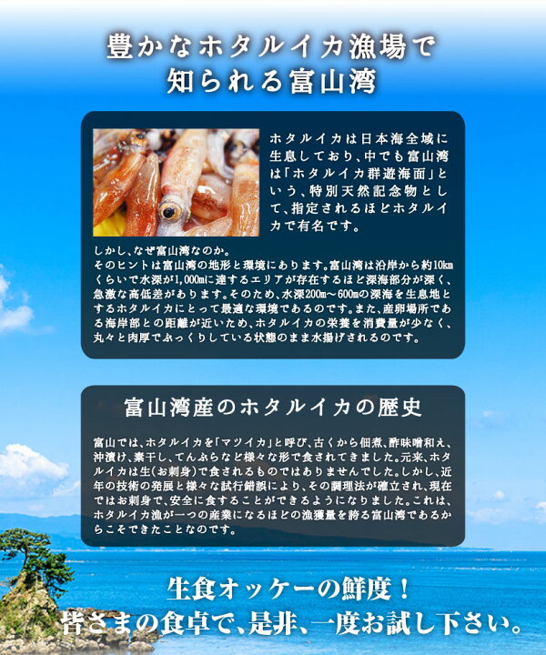 楽天市場】ほたるいか お刺身可 富山湾産 ホタルイカ 約600g(150g×4パック)約72尾 熨斗対応可【ギフト】【お中元】【母の日ギフト】【父の 日ギフト】におすすめです! : 金沢まいもん 楽天市場】ほたるいか お刺身可 富山湾産 ホタルイカ 約600g(150g×4パック)約72尾 熨斗対応可【ギフト】【お中元】【母の日ギフト】【父の 日ギフト】におすすめです! : 金沢まいもん