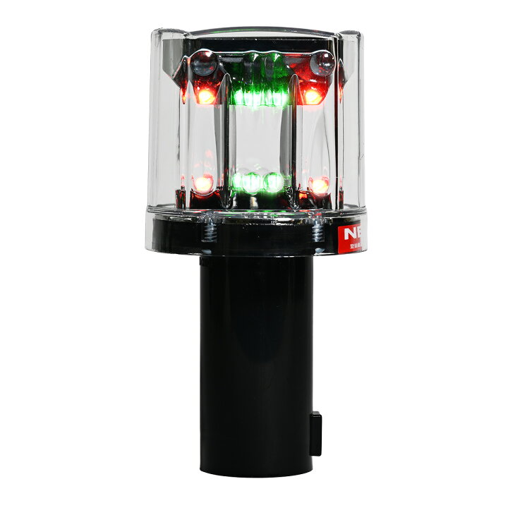 楽天市場】LEDソーラー保安工事灯 ソーラークリスタル 赤緑 SC-02 