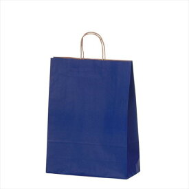 【ラッピング用品】【袋類】【持ち手付き紙袋】 kp38-309-11-6 カラー手提げ紙袋 ネイビー 32×11.5×41cm
