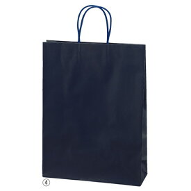 【ラッピング用品】【袋類】【ひも付き紙袋】 kp38-314-13-6 手提げ紙袋マットバッグ ネイビー 22×12×22cm