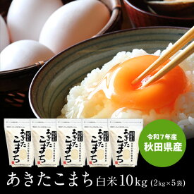 送料無料 2kg×5袋 小分けでお届け！ 令和7年 秋田県産 あきたこまち 10kg (2kg×5袋) 白米 米 小分け お米 秋田米