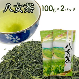 【お得な2パック】 八女茶 煎茶 100g×2P 福岡県産 人気 日本茶 送料無料 銘茶 茶葉 おうちごはん ご飯のとも ごはんのとも 産地厳選 店主厳選 お得 お買い得 家庭用 贈答用 ギフト 贅沢