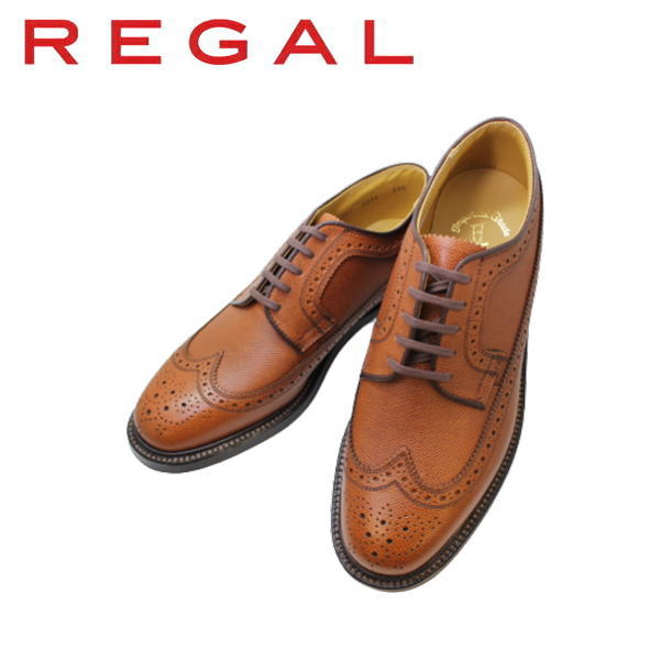 REGAL（リーガル） 2235N 茶色（ブラウン）ウィングチップ革靴 メンズシューズ ビジネスシューズ メンズ用（男性用）本革（レザー)24cm  24.5cm 25cm 25.5cm 26cm 26.5cm | 神田のリズム靴店