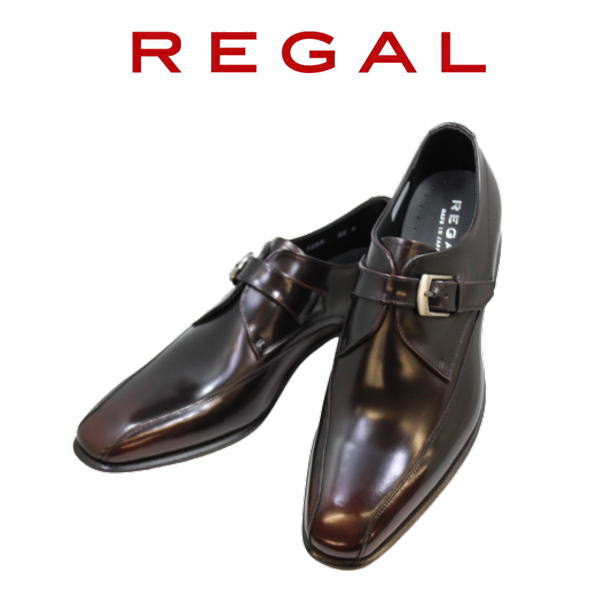 ビジネスシューズ 革靴 リーガル モンクストラップ ブラウンの人気商品 