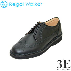 REGAL(リーガル) リーガル ウォーカー ウイングチップ 605W BF 黒 3E革靴 ビジネスシューズ ウォーキング シューズ メンズ用（男性用)本革（レザー） (ブラック) 撥水加工 クールビズ